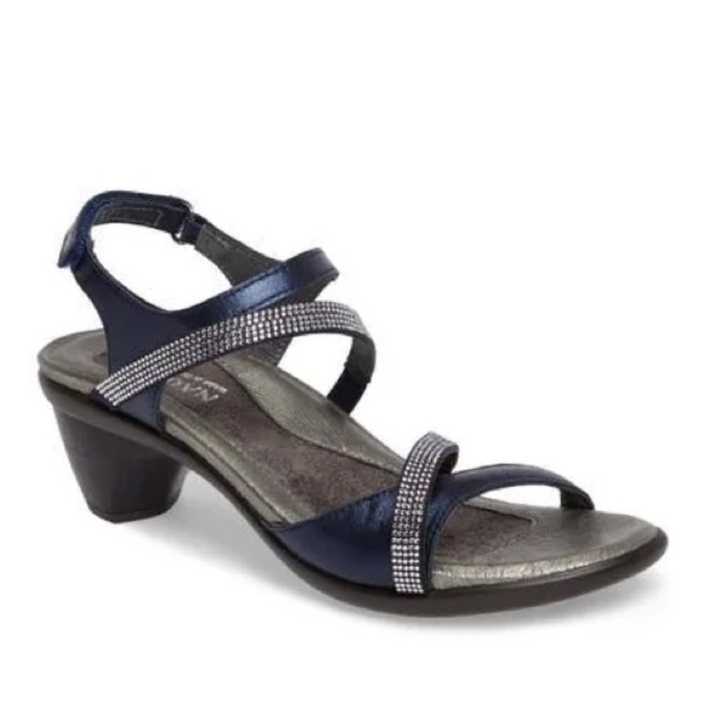 NAOT glitter heel sandal